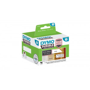 Dymo 2112286 - 25x25mm WHITE PLASTIC (2) 2rl/850pcs LW adress labels durable